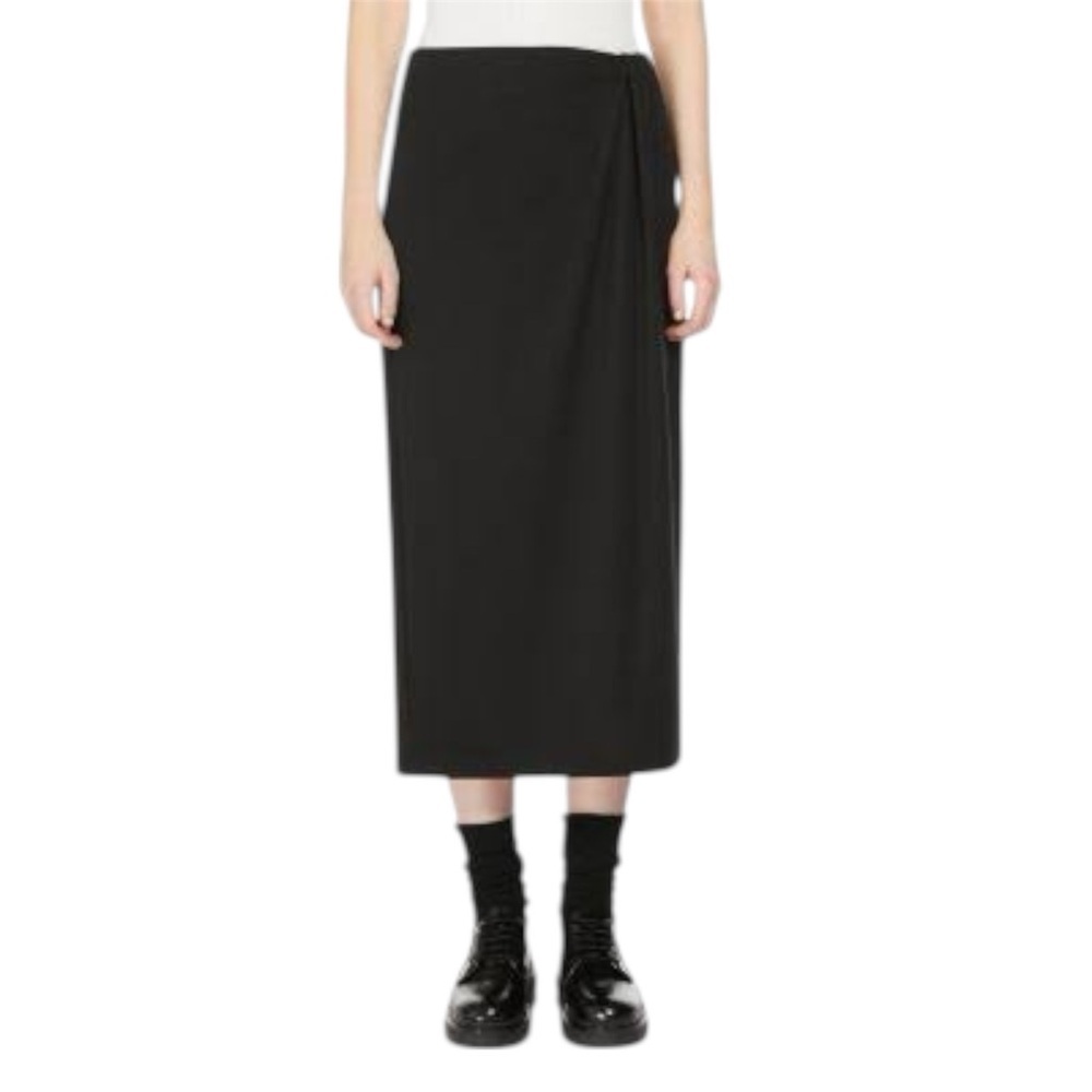 Max Mara Weekend Hans Black Jersey Midi Skirt